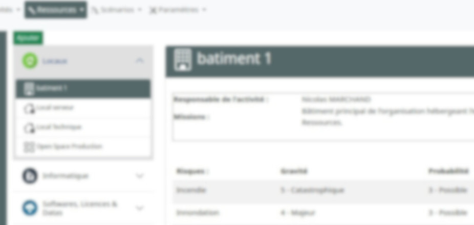 Ecrans et fonctionnalités